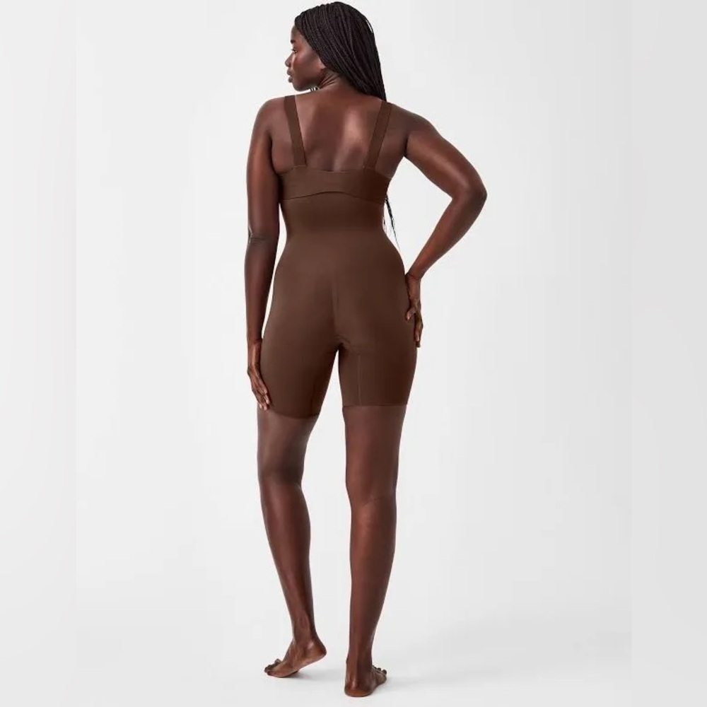 SPANX High Waisted Mid Thigh in Chestnut Brown XL NWT